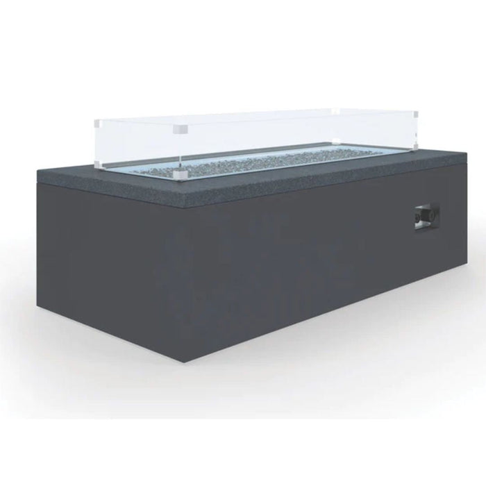 Black Granite Rectangle Fire Table