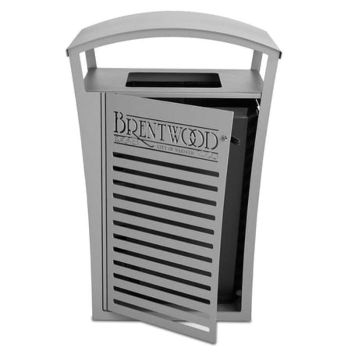 Exposition 45 Gallon Trash Receptacle/Recycler, Custom Door