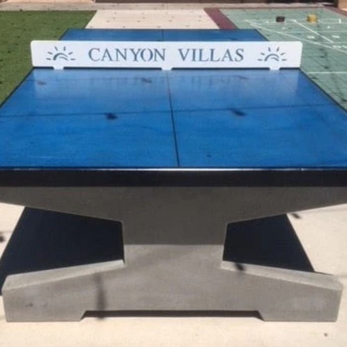 Uptown Concrete Ping Pong Table w/ Custom Engraved Net