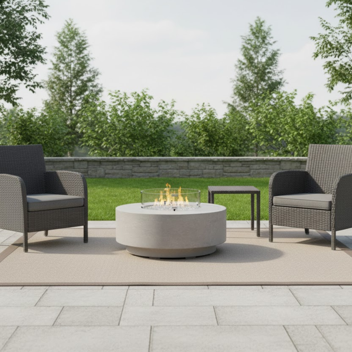 Gravelstone Round Fire Table
