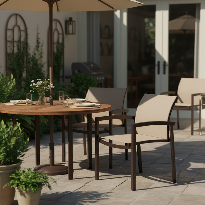 Vision Sling Relaxed Sling Stack Dining Chair