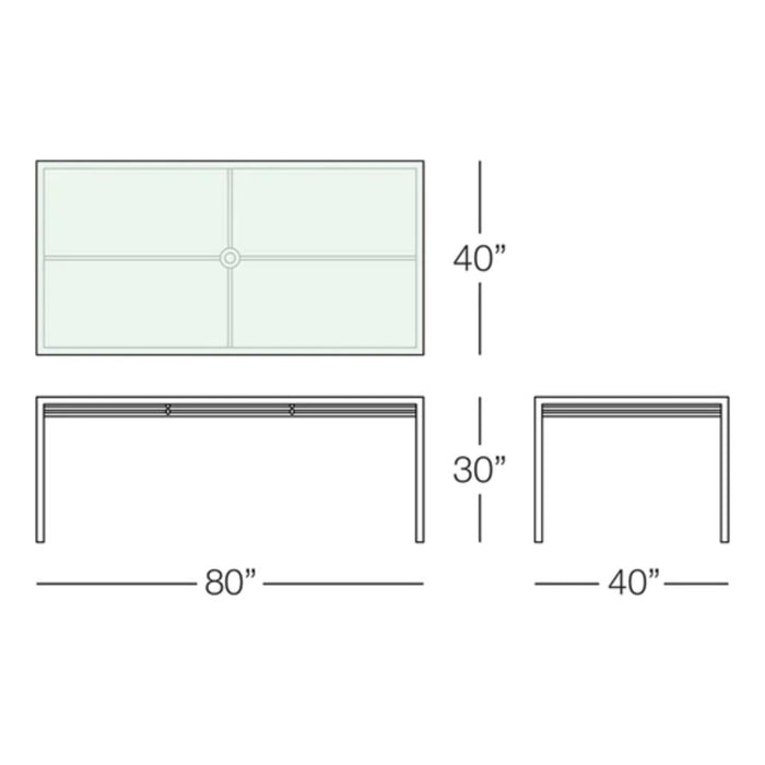 Toledo Dining Table | 80 inches