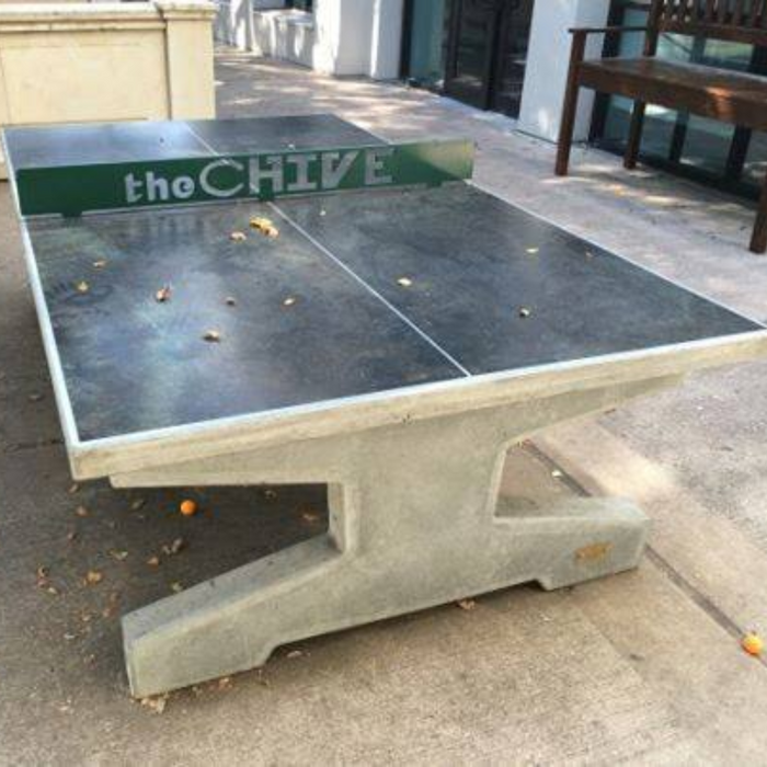 Uptown Concrete Ping Pong Table w/ Custom Engraved Net