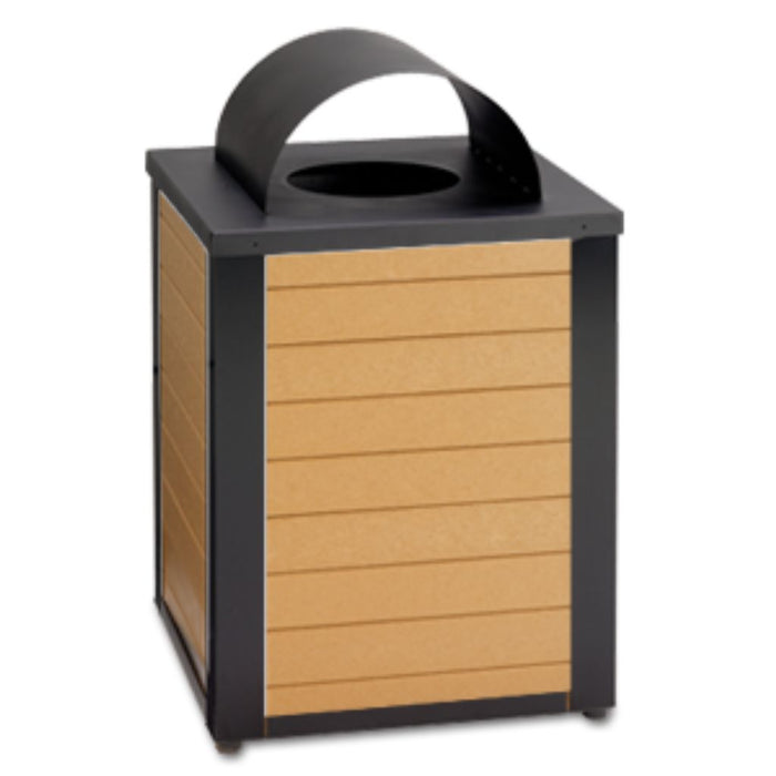 Wainwright 45 Gallon Trash Receptacle, Curved Top