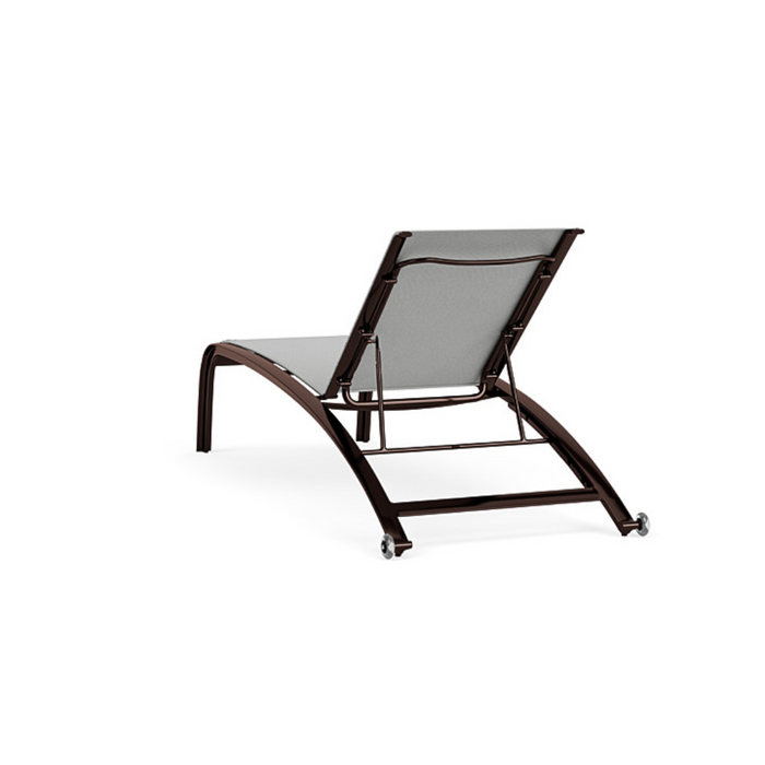 Edge Sling Stacking Chaise Lounge Armless