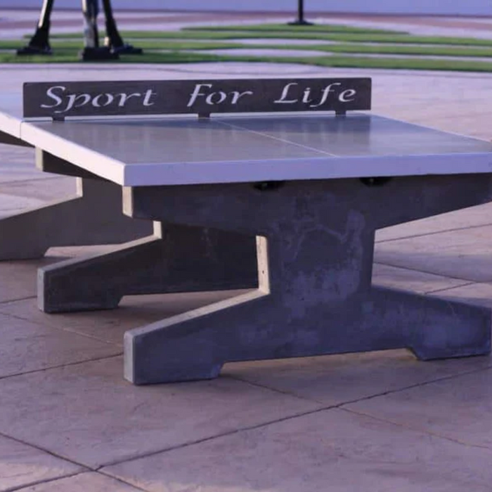 Uptown Concrete Ping Pong Table w/ Custom Engraved Net