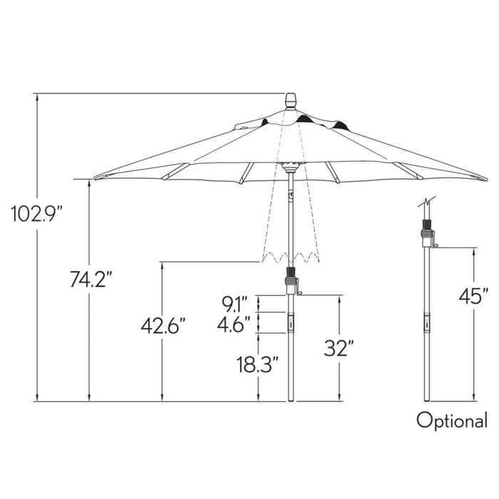 Starlux Collar Octagon Series Tilt 9'
