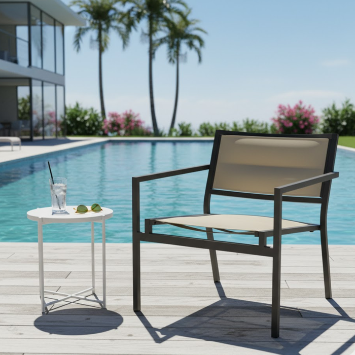 Cabana Club Padded Sling Lounge Chair