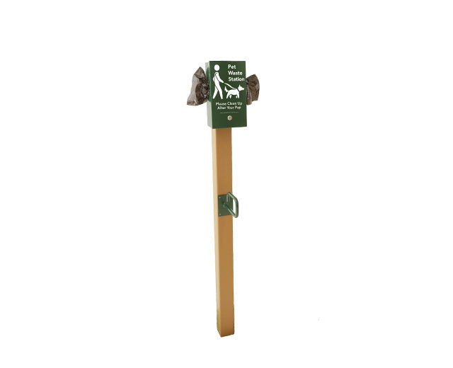 Recycled Pick Up Station W/ Leash Holder