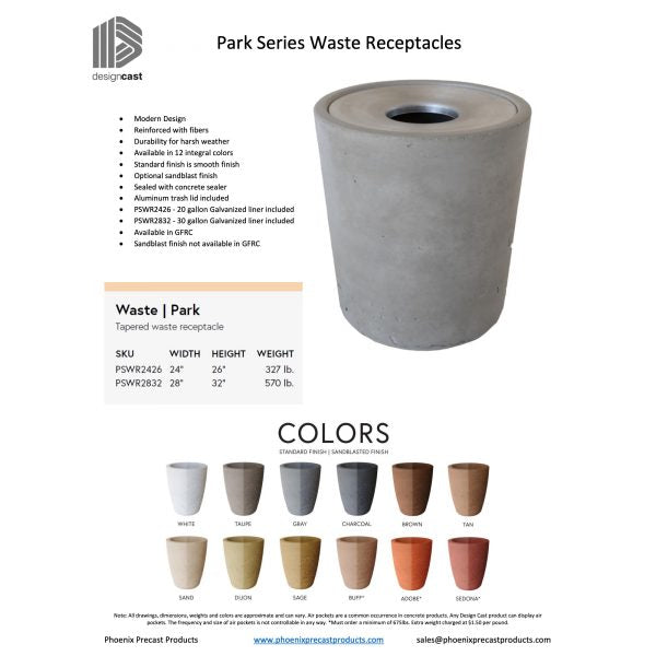Park Series Waste Receptacle